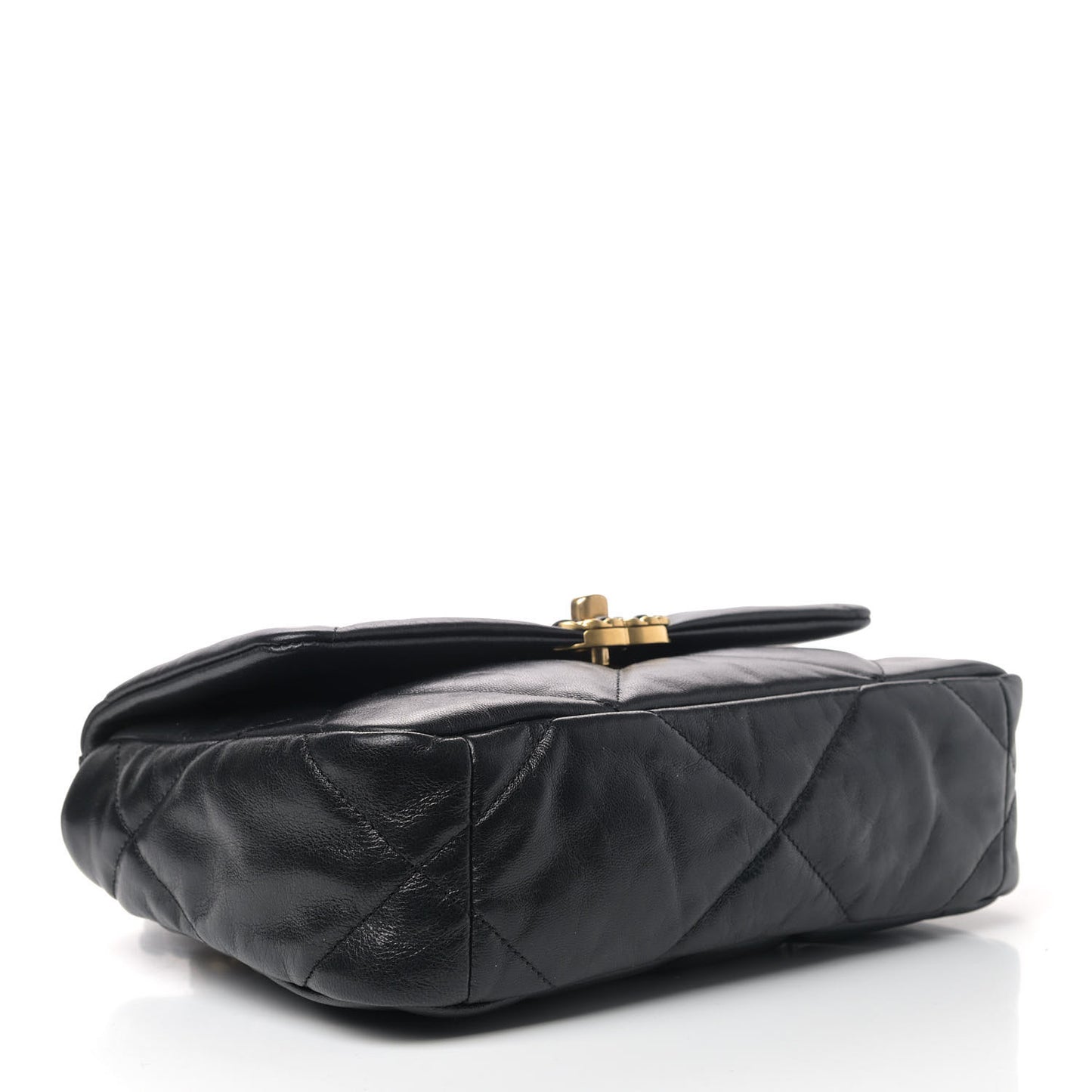 Lambskin Quilted Medium Chanel 19 Flap Black