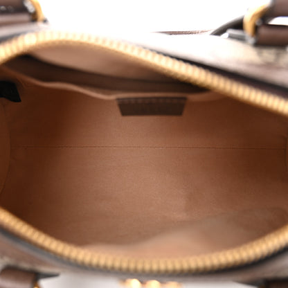 Gucci GG Supreme Monogram Web Small Ophidia Boston Bag Beige New Acero 5 of 10