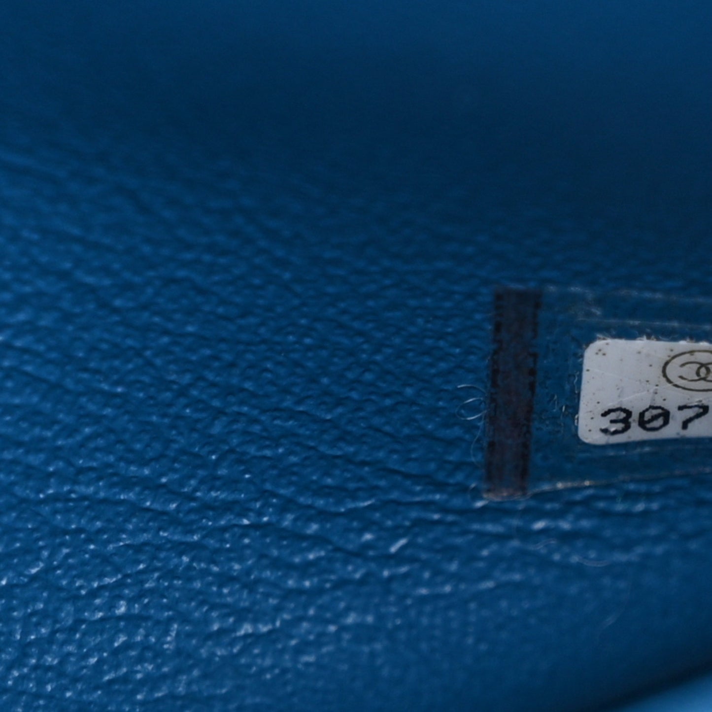 Caviar Quilted Small Double Flap Blue