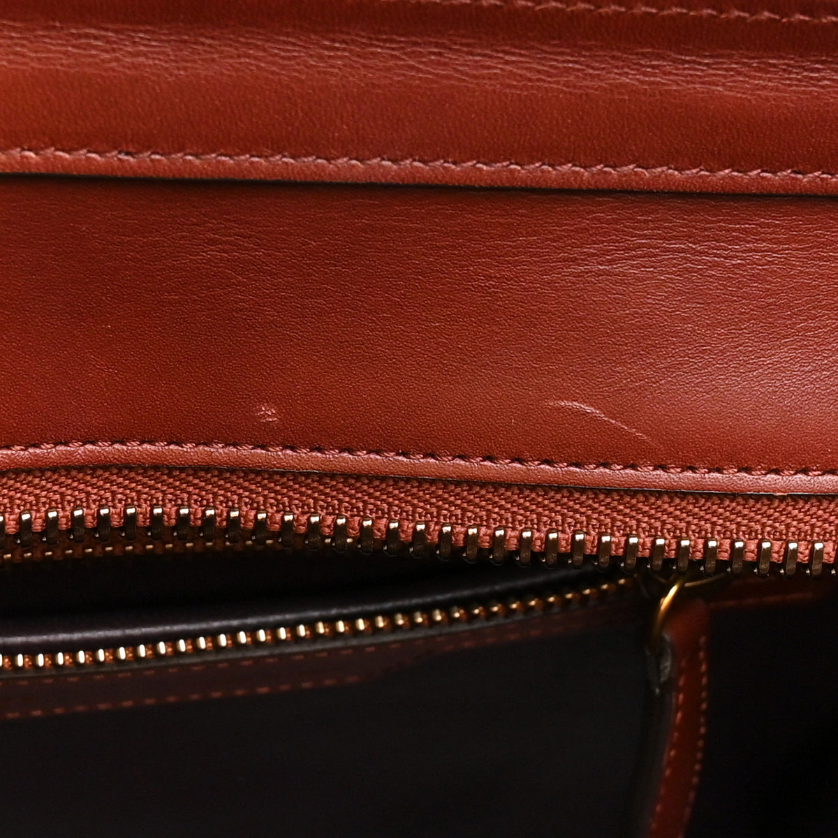 Smooth Calfskin Micro Luggage Burgundy