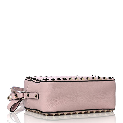 Valentino Garavani Pebbled Calfskin Rockstud Camera Crossbody Bag Water Rose 4 of 10