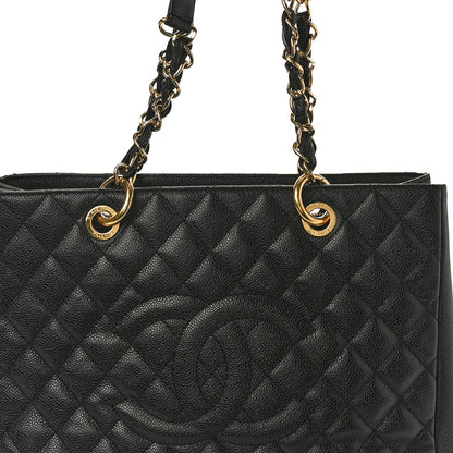 Chanel Caviar Quilted Grand Shopping Tote GST Black 9 of 14