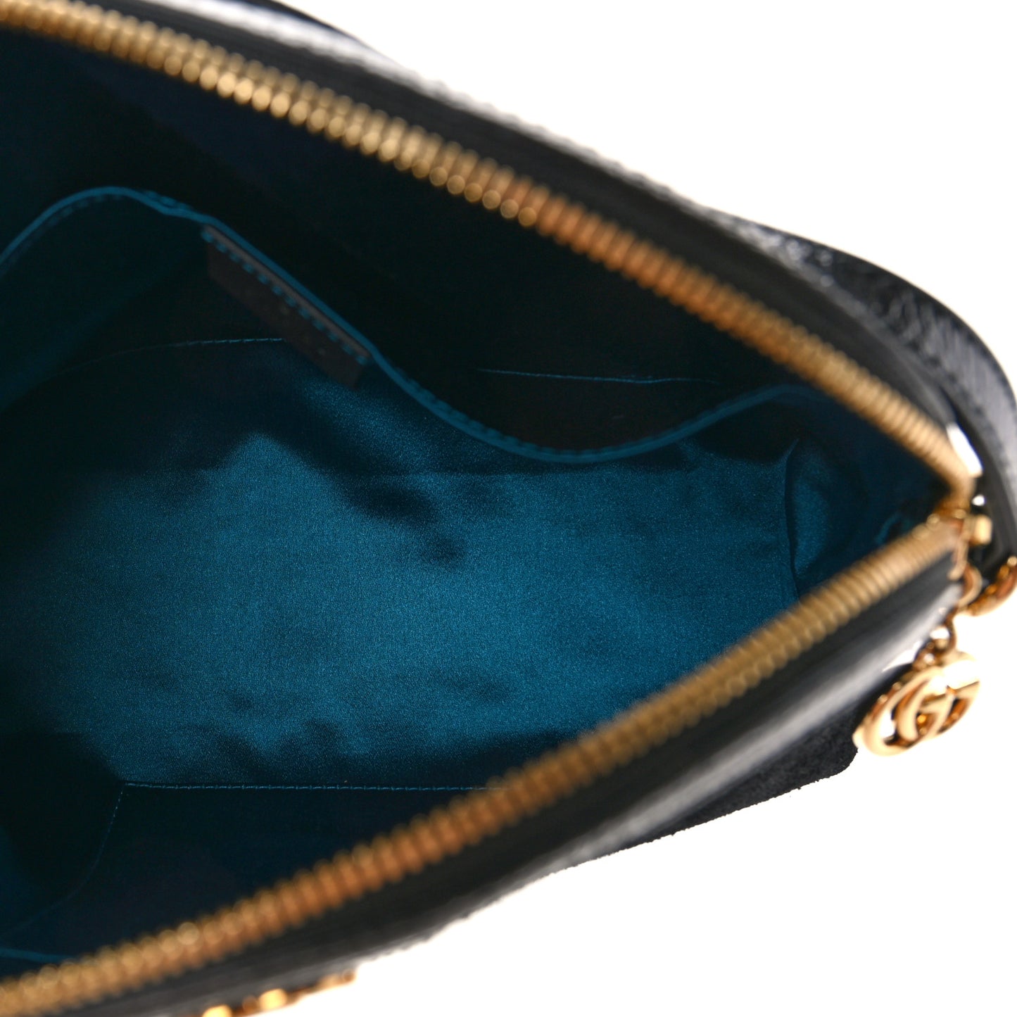 Suede Patent Web GG Small Ophidia Dome Shoulder Bag Black