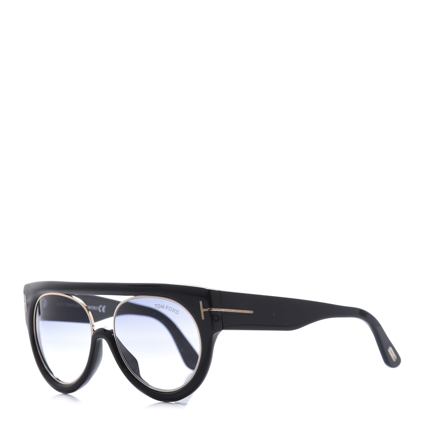 Alana Aviator Round Sunglasses TF360 Black