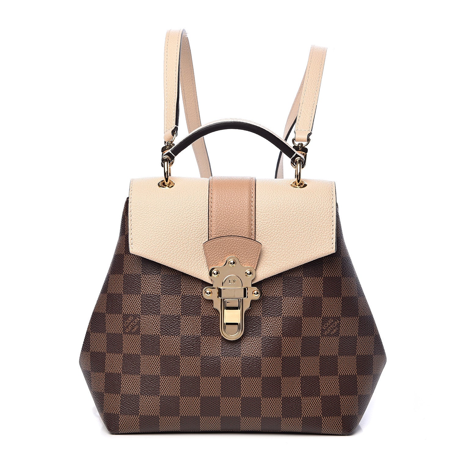 Louis Vuitton Damier Ebene Clapton Backpack Creme 1 of 10