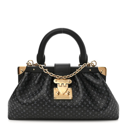 Louis Vuitton Calfskin Nanogram Embossed Clutch Black 1 of 9