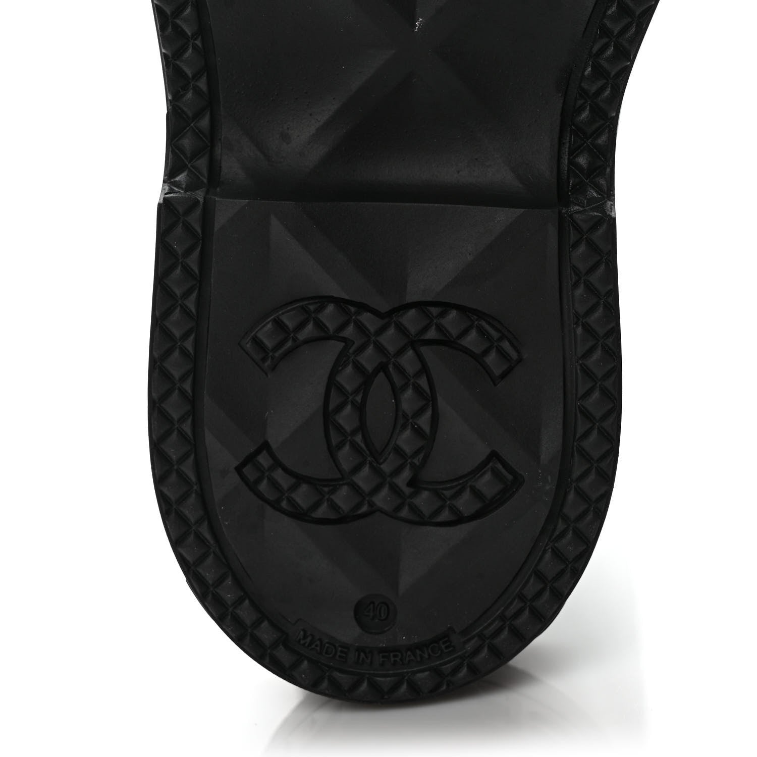 Chanel Caoutchouk CC High Boots 40 Black 7 of 8