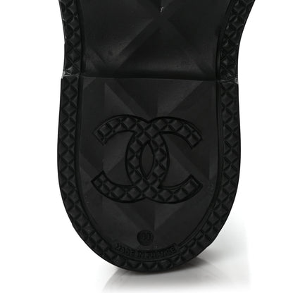Chanel Caoutchouk CC High Boots 40 Black 7 of 8