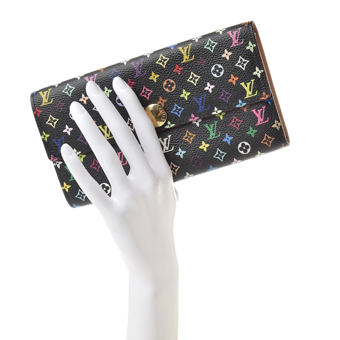Monogram Multicolor Sarah Wallet Black