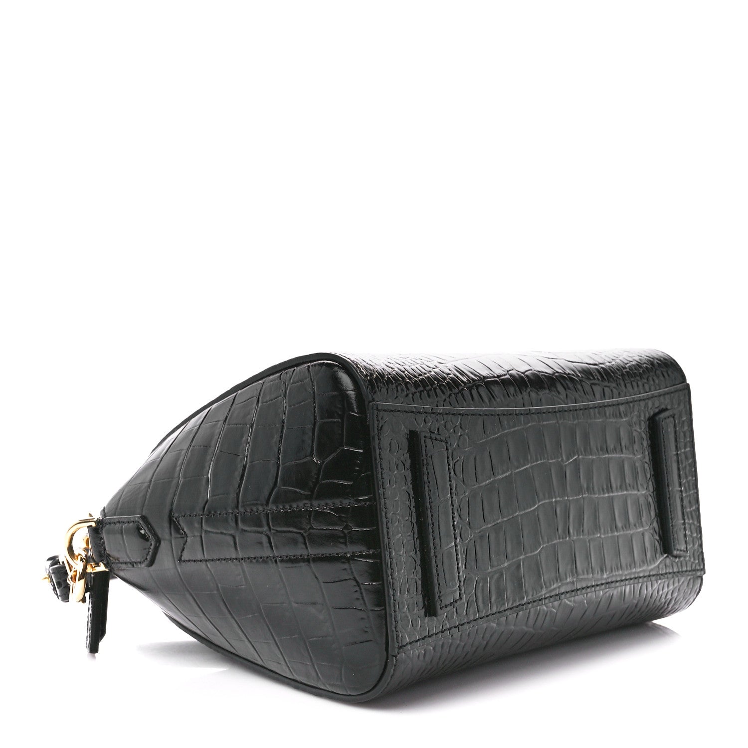 Givenchy Calfskin Crocodile Embossed Mini Antigona Black 4 of 11