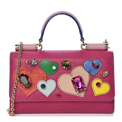 Dolce & Gabbana Dauphine San Valentino Mini Von Bag Dark Pink 1 of 11