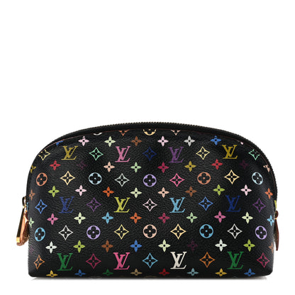 Louis Vuitton Monogram Multicolor Cosmetic Pouch Black Grenade 1 of 7