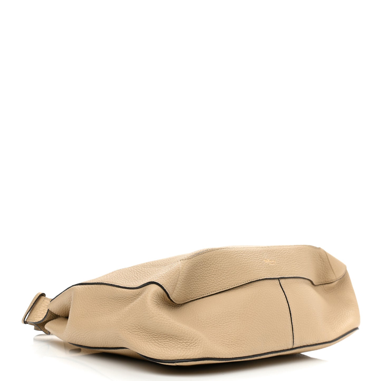 Small Classic Grain Calfskin Marloes Hobo Light Dune