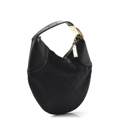 Gucci Monogram Hobo Bag Black 3 of 10