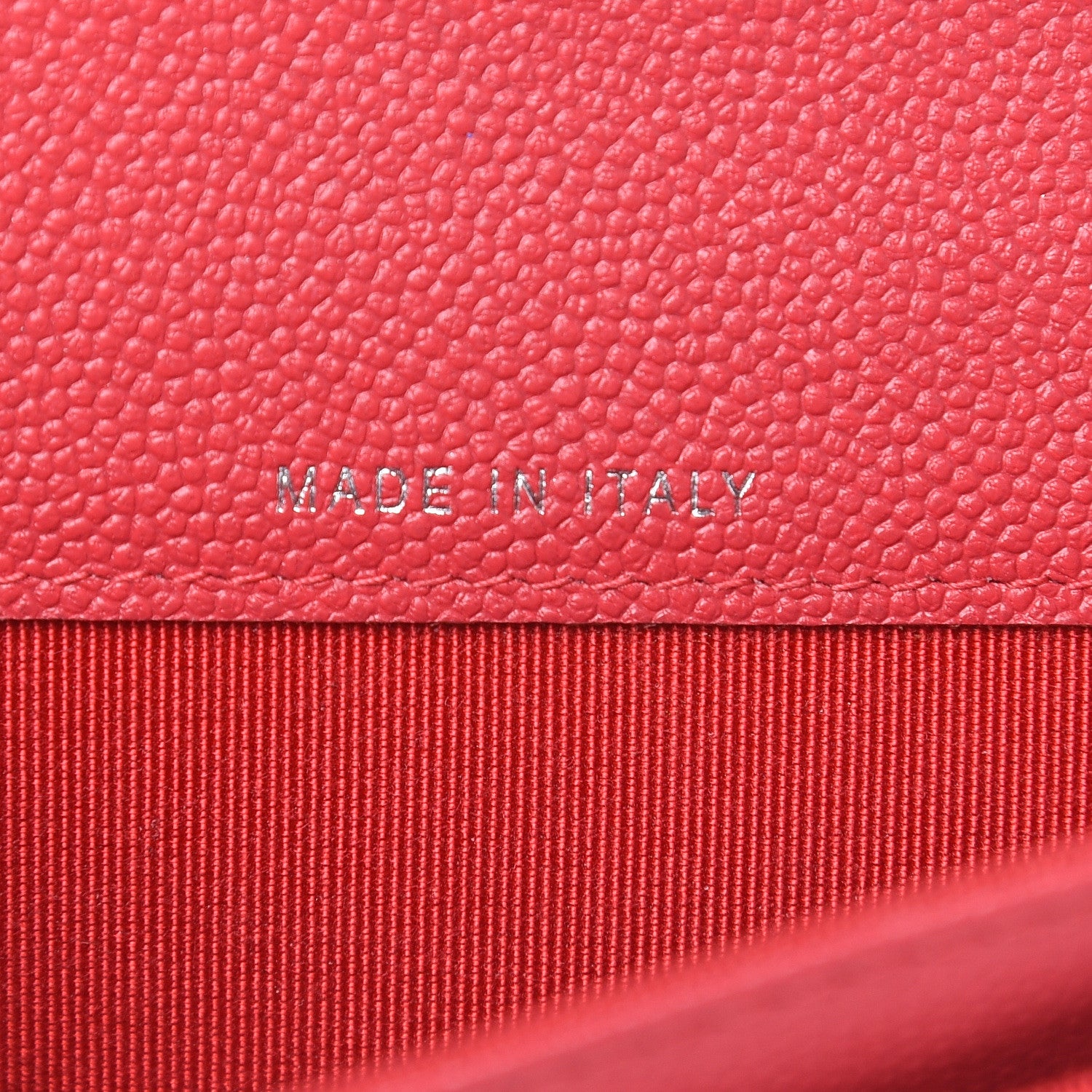 Chanel Caviar Chevron Quilted Flap Card Holder Red 6 of 9