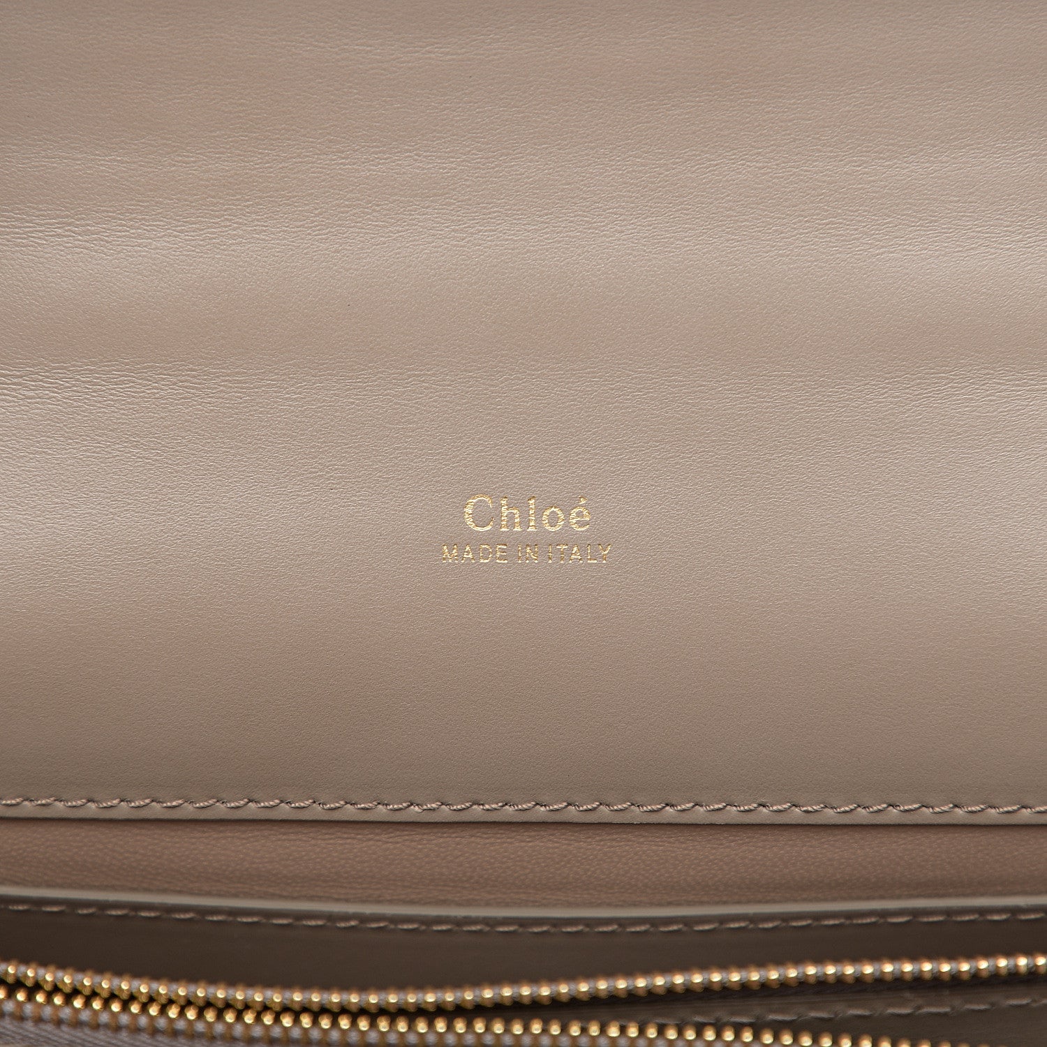 Chloe Shiny Goatskin Calfskin Aby Chain Shoulder Bag Motty Grey 5 of 8