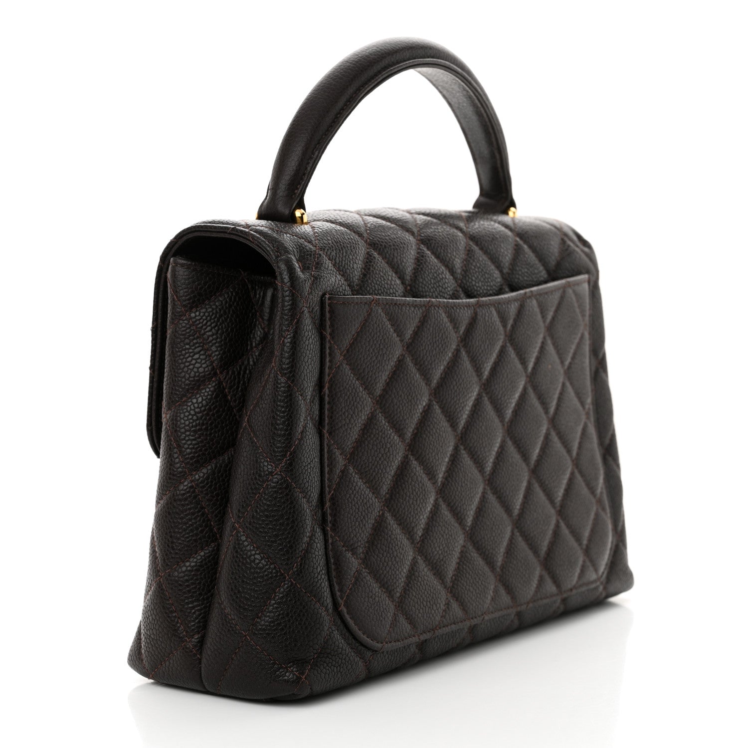 Chanel Caviar Quilted Medium Kelly Flap Brown 3 of 11