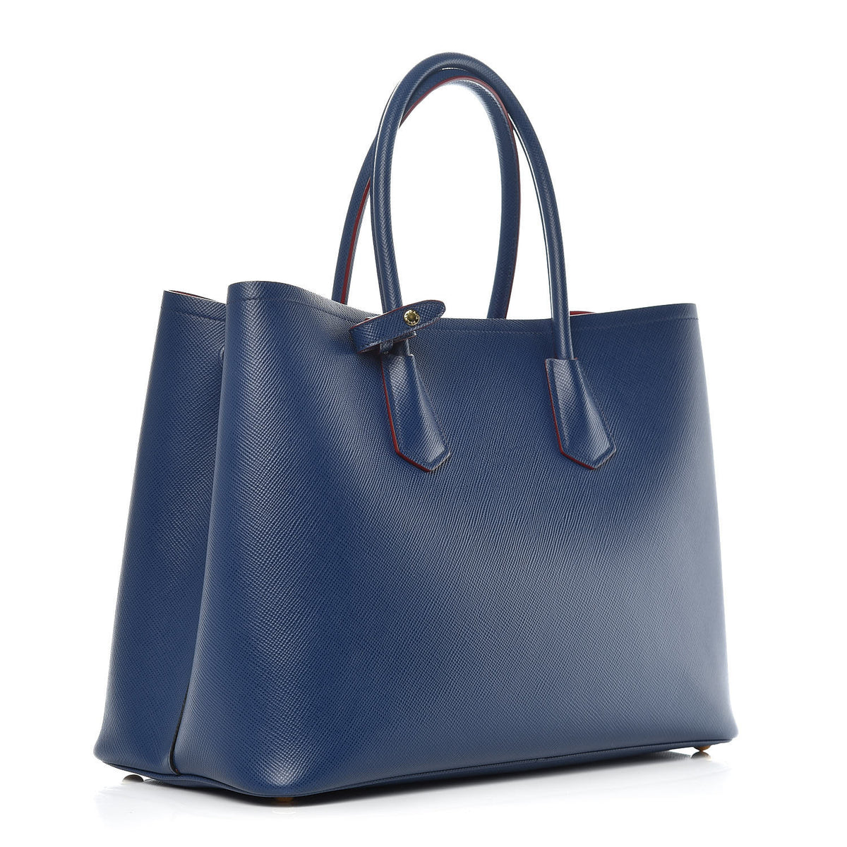 Saffiano Cuir Large Double Bag Bleuette
