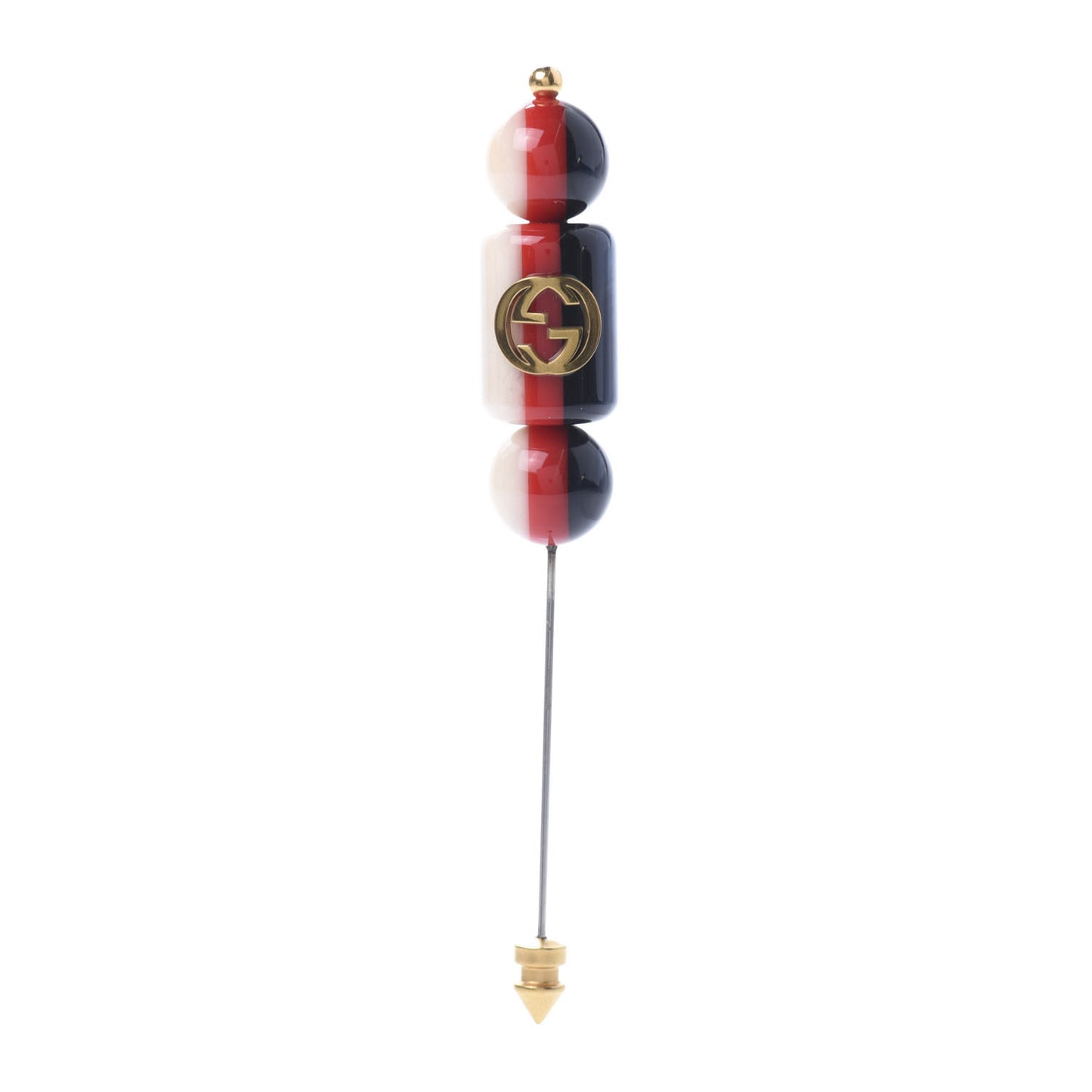 Resin Sylvie GG Brooch Gold Blue