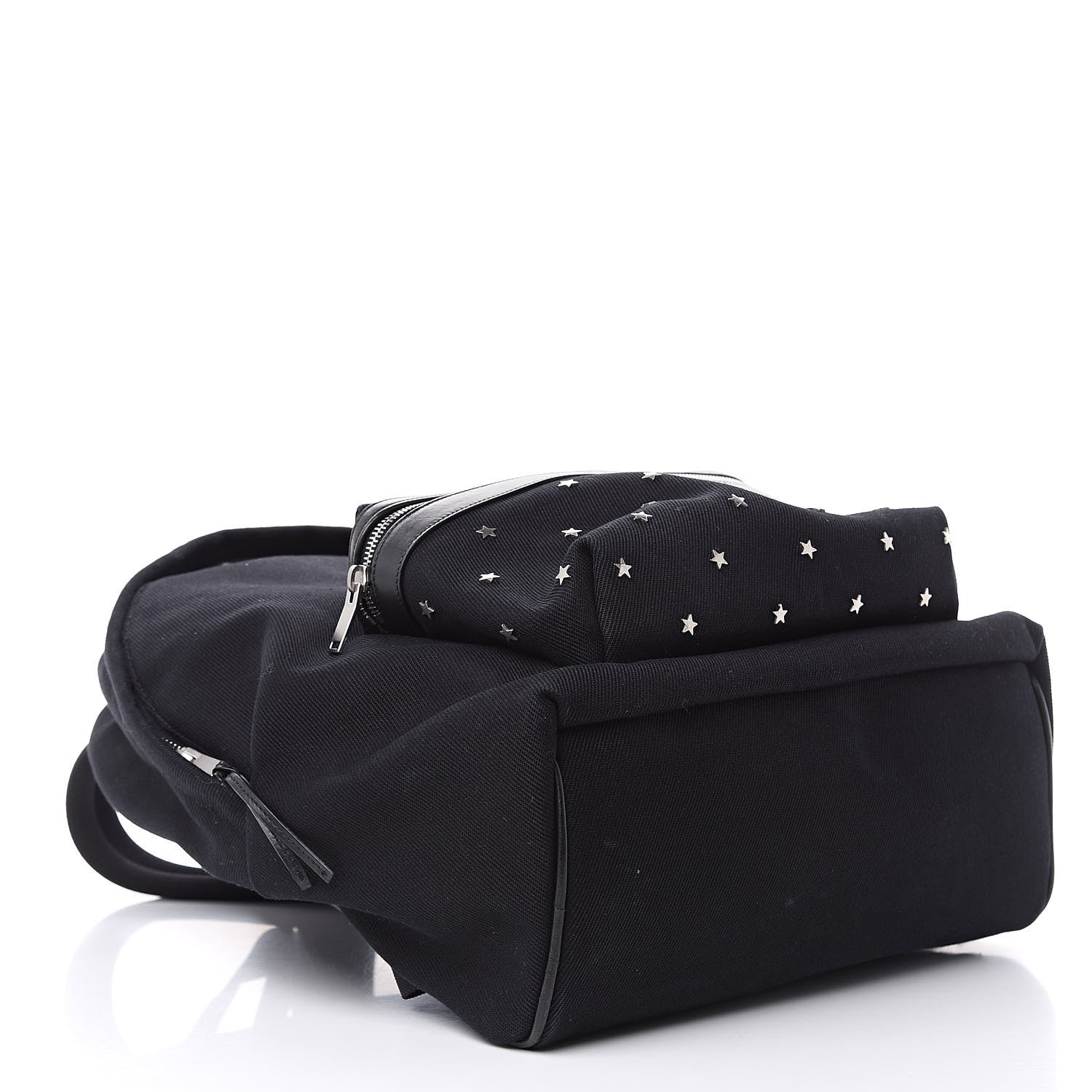 Saint Laurent Canvas Star Studded Hunting Backpack Black 4 of 11