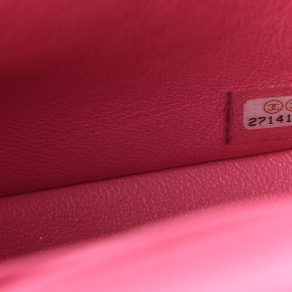 Chanel Lambskin Quilted Mini Square Flap Pink 7 of 9