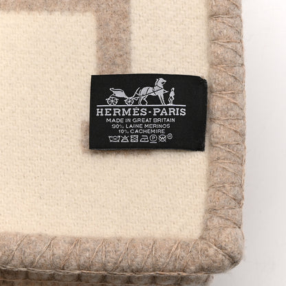 Hermes Wool Cashmere Avalon III Blanket Coco Camomille 3 of 3