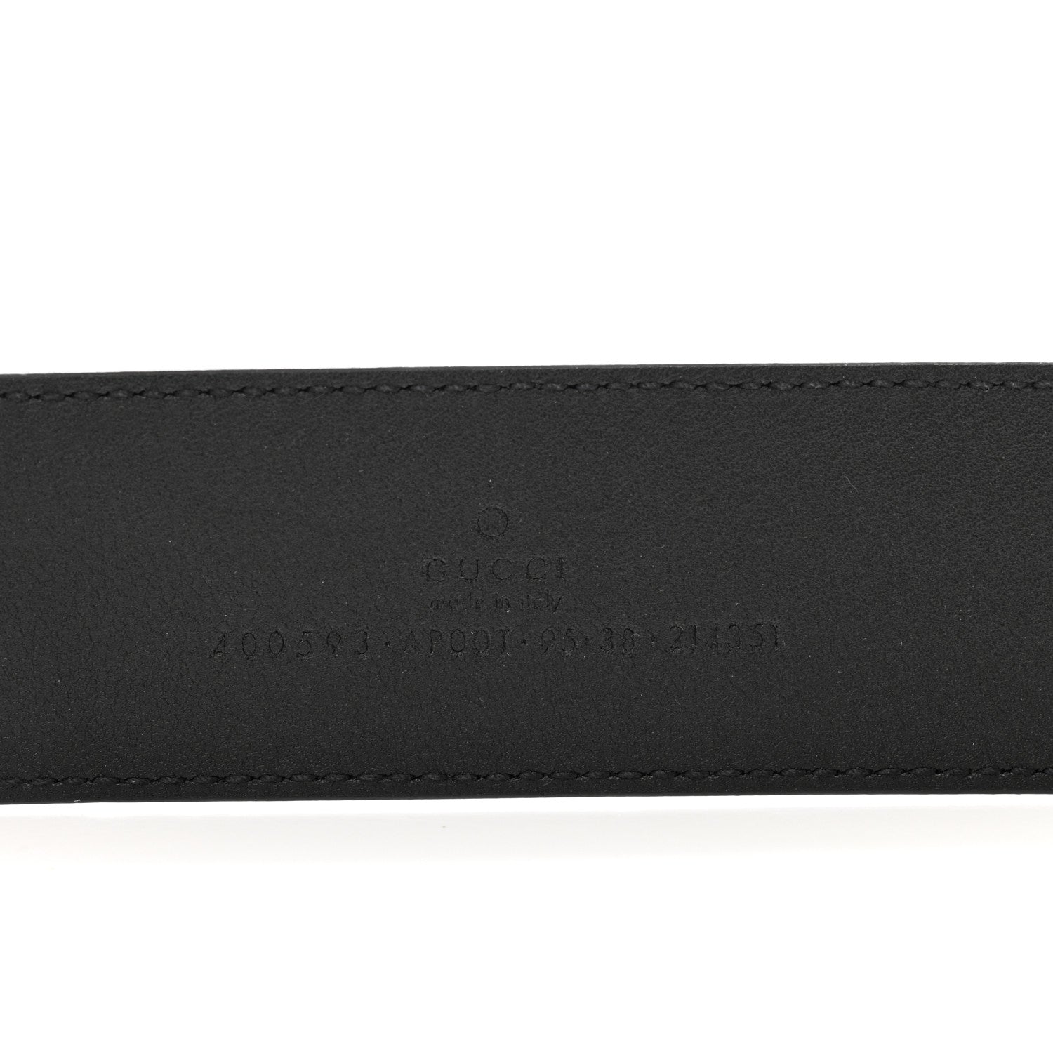 Gucci Calfskin Double G 40mm Belt 95 38 Black 3 of 5