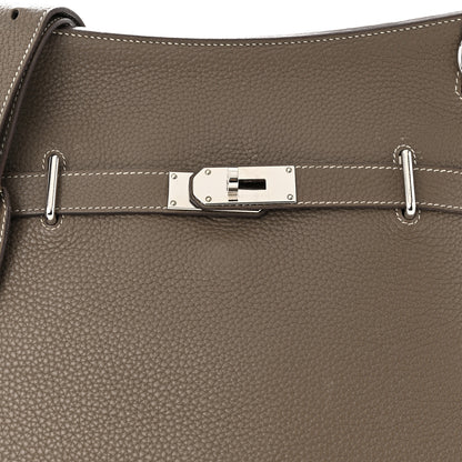 Hermes Taurillon Clemence Jypsiere 34 Etoupe 8 of 13