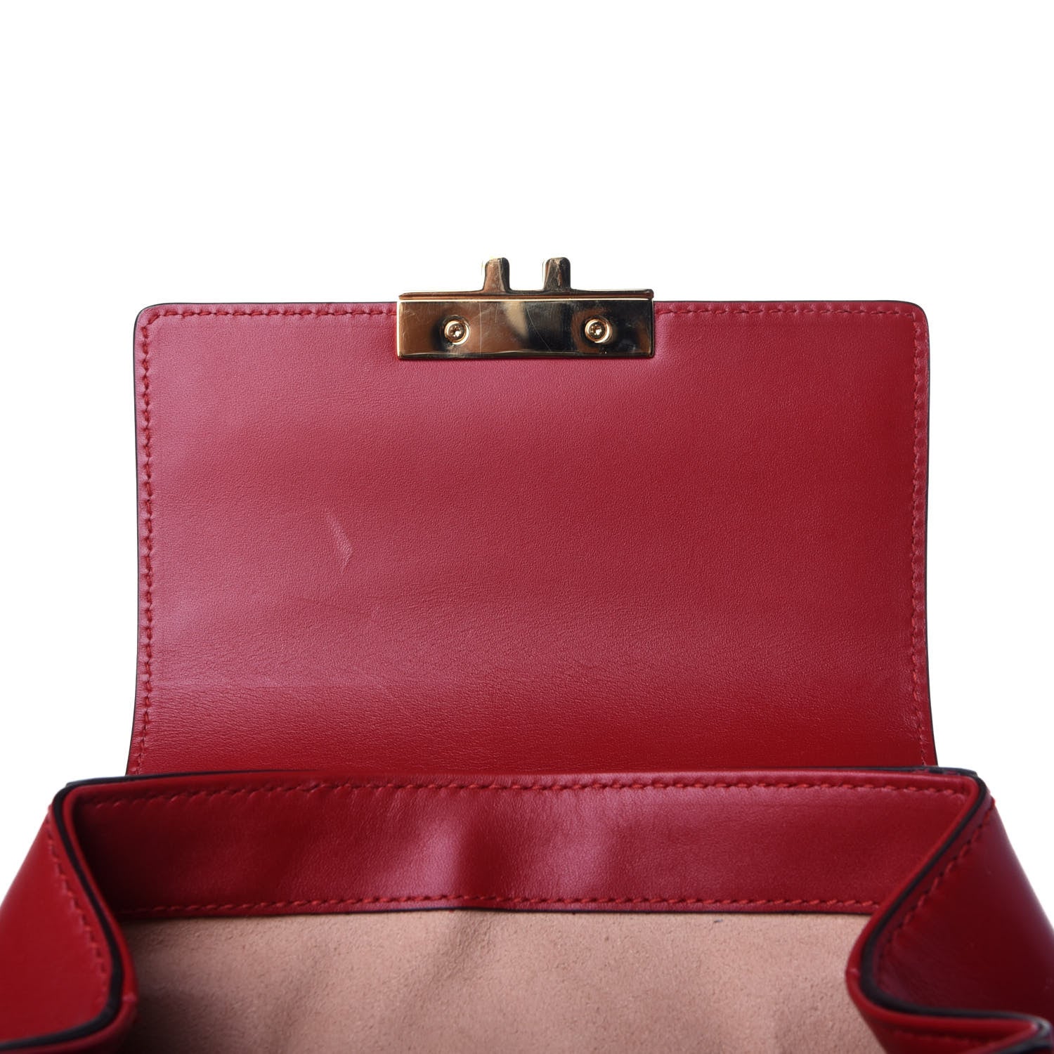 Gucci Guccissima Signature Padlock Backpack Hibiscus Red 14 of 14