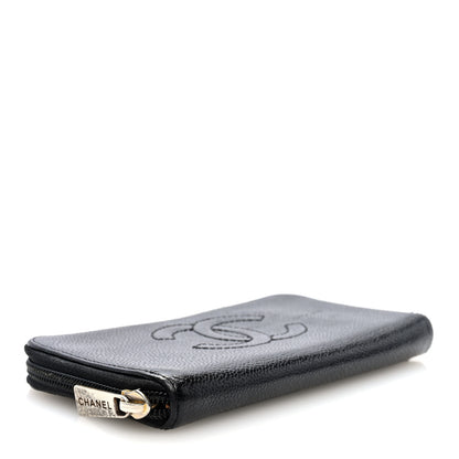 Chanel Caviar Large Timeless CC Zip Around Wallet Black 4 of 7