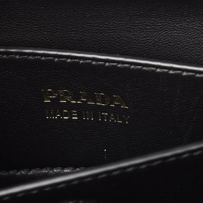 Prada Saffiano Cuir Small Double Bag Cammeo Nero Black 6 of 11