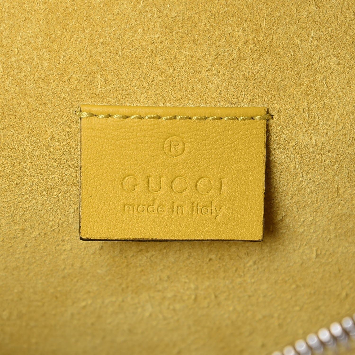 Gucci GG Supreme Monogram Crystal Bow Embroidered Small Dionysus Shoulder Bag Yellow 6 of 7