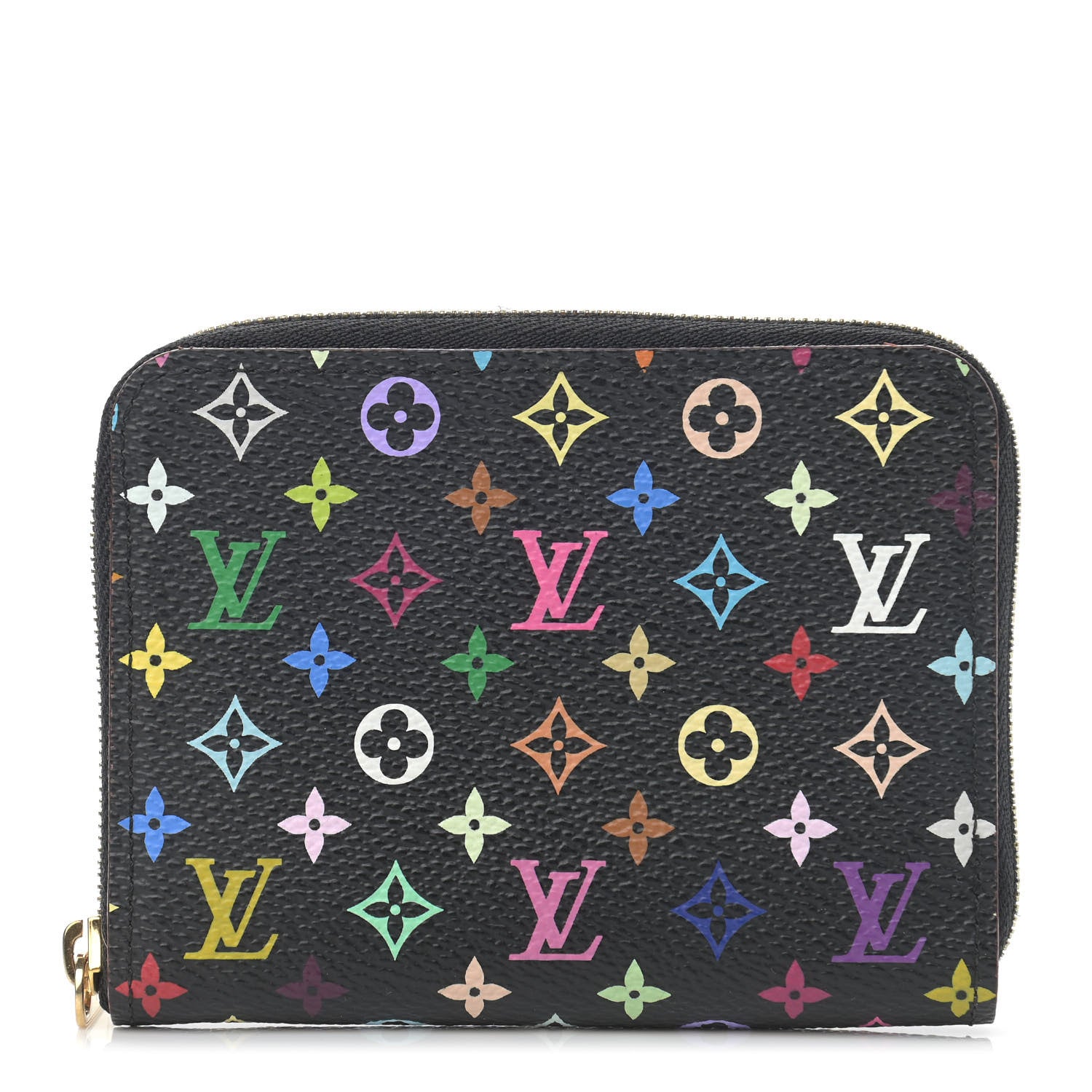 Louis Vuitton Monogram Multicolor Zippy Coin Purse Black Grenade 1 of 8