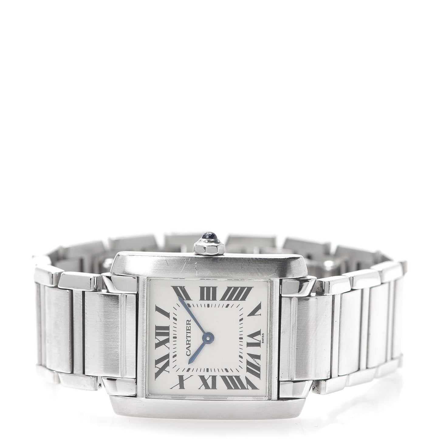 Stainless Steel 25mm Tank Francaise Quartz Watch