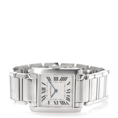 Cartier Stainless Steel 25mm Tank Francaise Quartz Watch 3 of 7