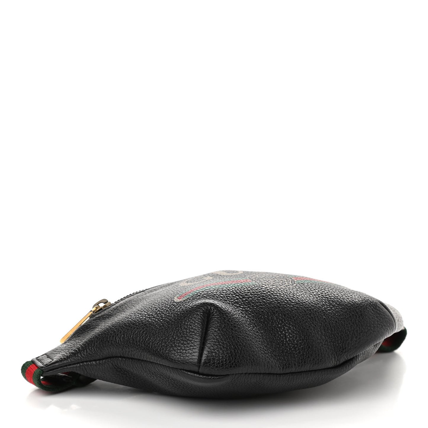 Grained Calfskin Small Logo Belt Bag Black