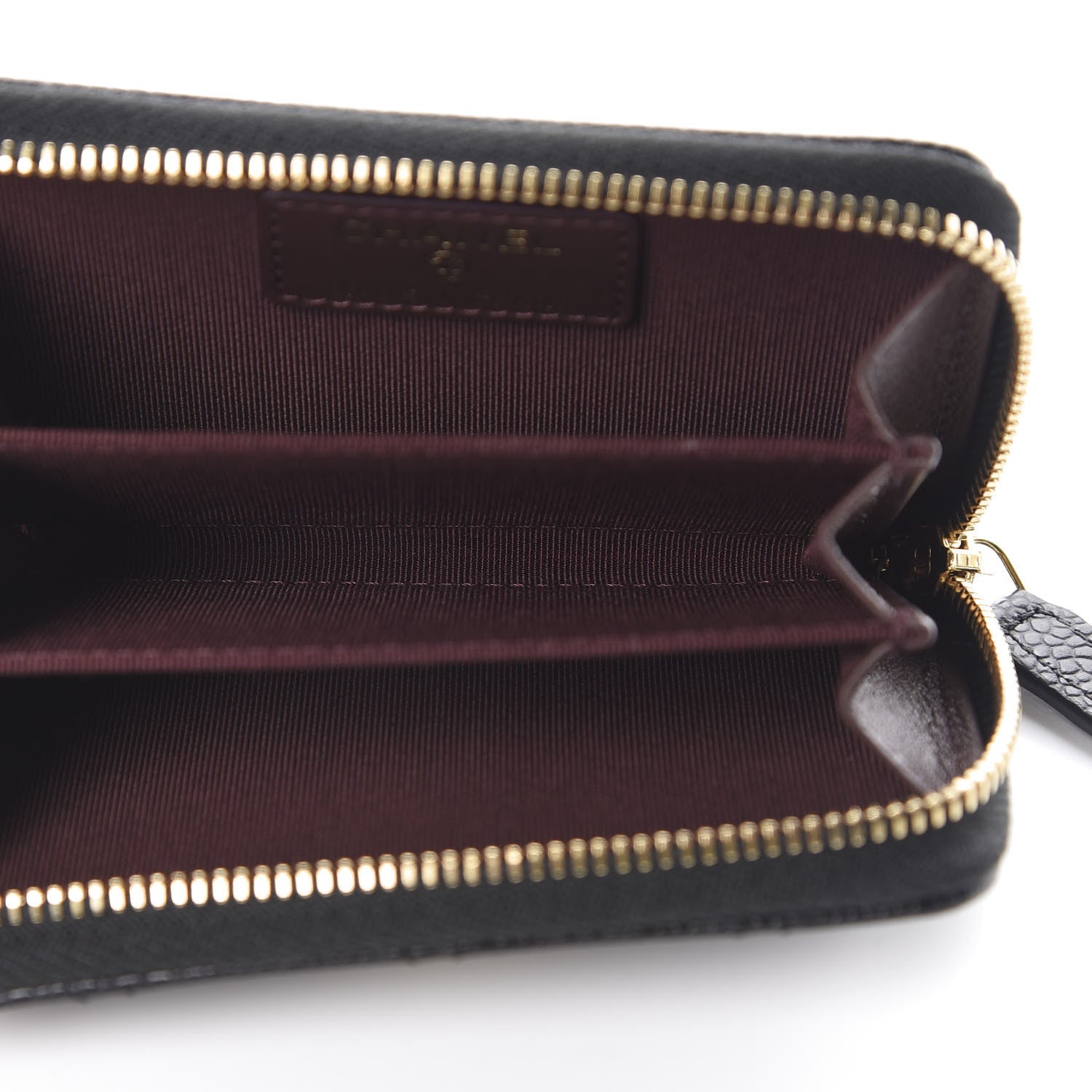 Chanel Caviar Quilted Zip Coin Purse Black 5 of 7