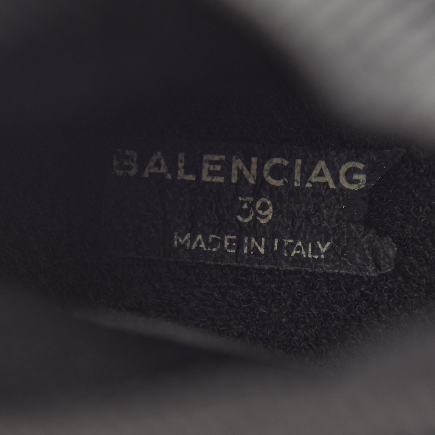 Balenciaga Neoprene Knit Allover Logo Womens Speed Sneakers 39 Black White 7 of 7
