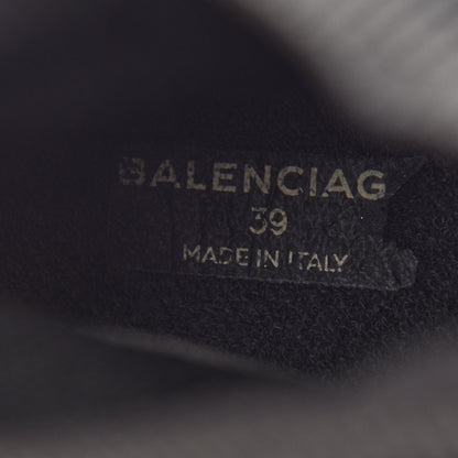 Balenciaga Neoprene Knit Allover Logo Womens Speed Sneakers 39 Black White 7 of 7