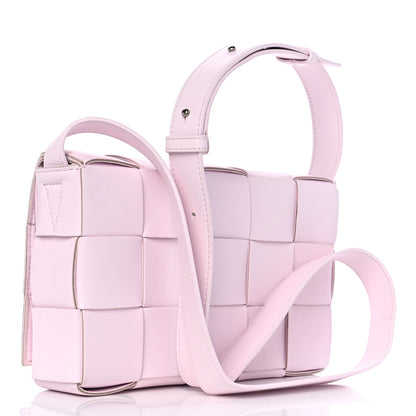 Bottega Veneta Lambskin Maxi Intrecciato Cassette Crossbody Bag Bliss Washed 3 of 8