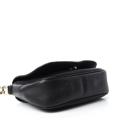 Gucci Pebbled Calfskin Small Soho Flap Crossbody Black 4 of 13