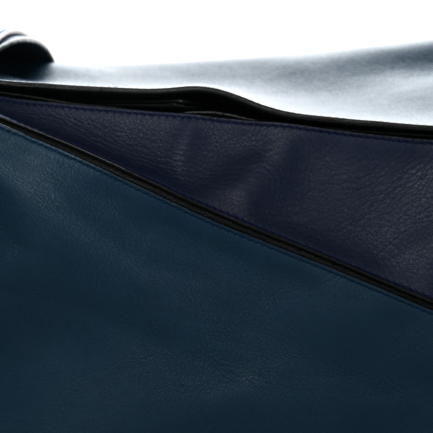 Loewe Calfskin XL Puzzle Bag Blue Black 8 of 14
