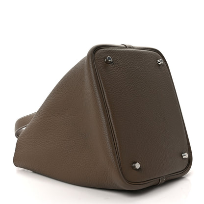 Hermes Taurillon Clemence Picotin Lock 22 MM Etoupe 4 of 9