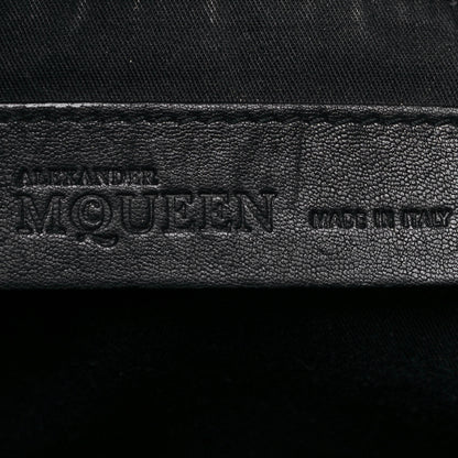 Alexander McQueen Patent Eyelet Hobo Black 7 of 11