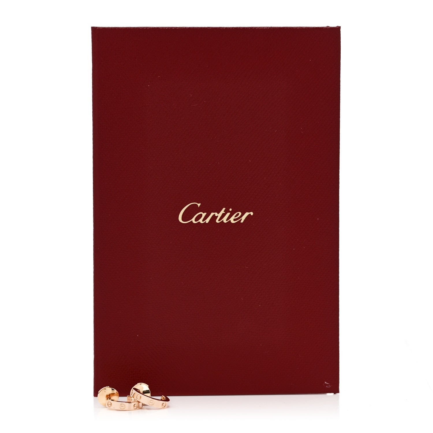 Cartier 18K Pink Gold Small LOVE Hoop Earrings 6 of 6