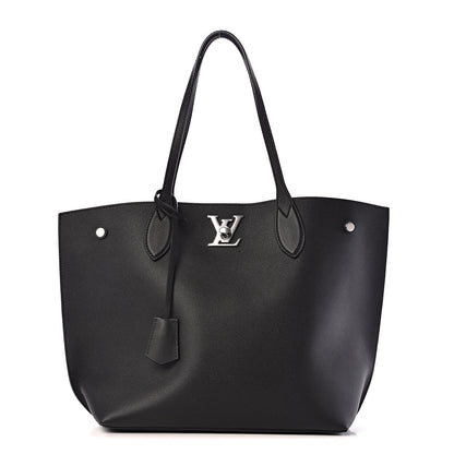 Louis Vuitton Calfskin Lockme Go Tote Black 1 of 8