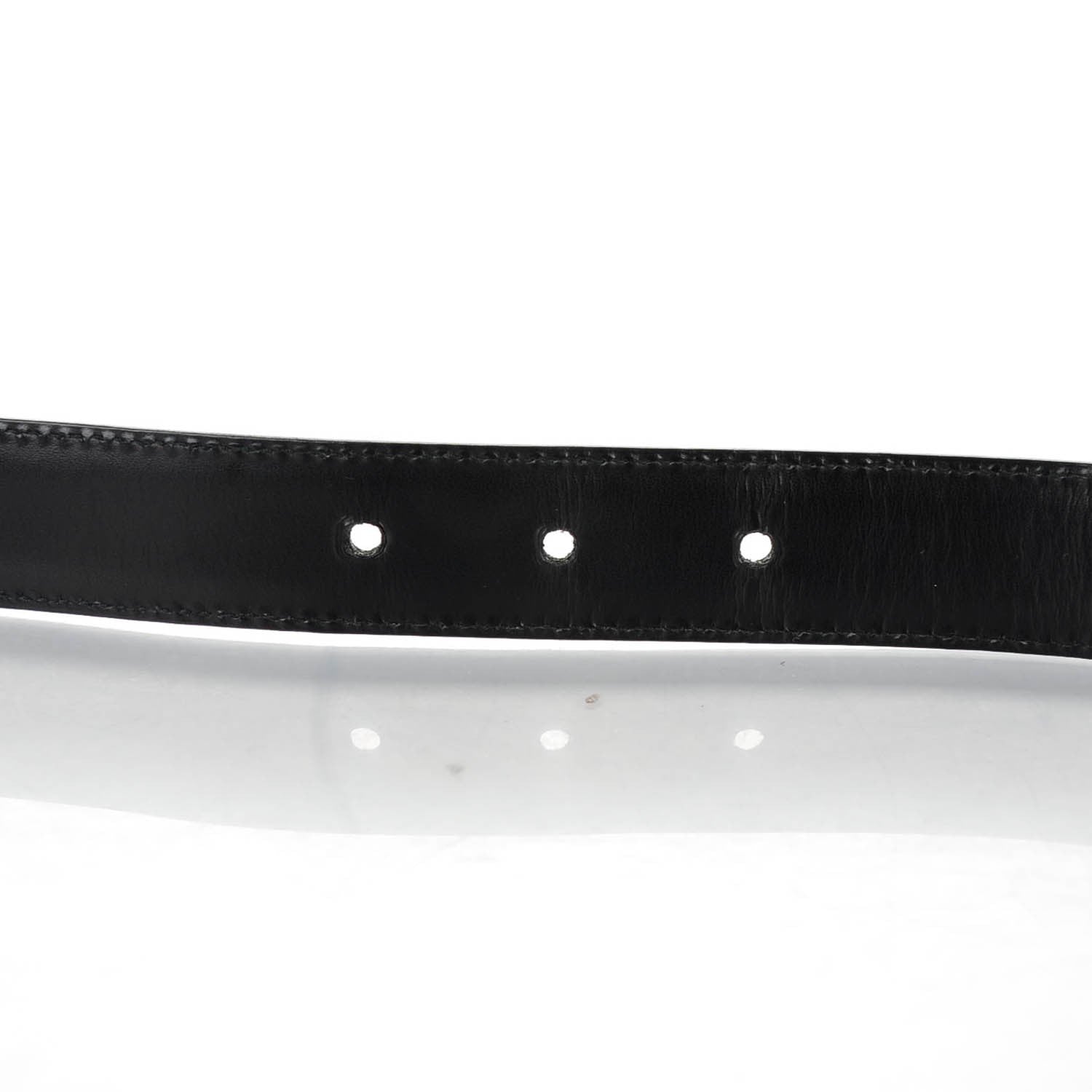 Gucci Calfskin Heart Charm Belt 90 36 Black 6 of 6