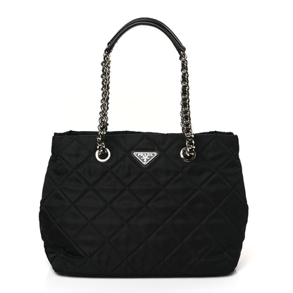 Prada Nylon Tessuto Impuntu Quilted Tote Black 1 of 8