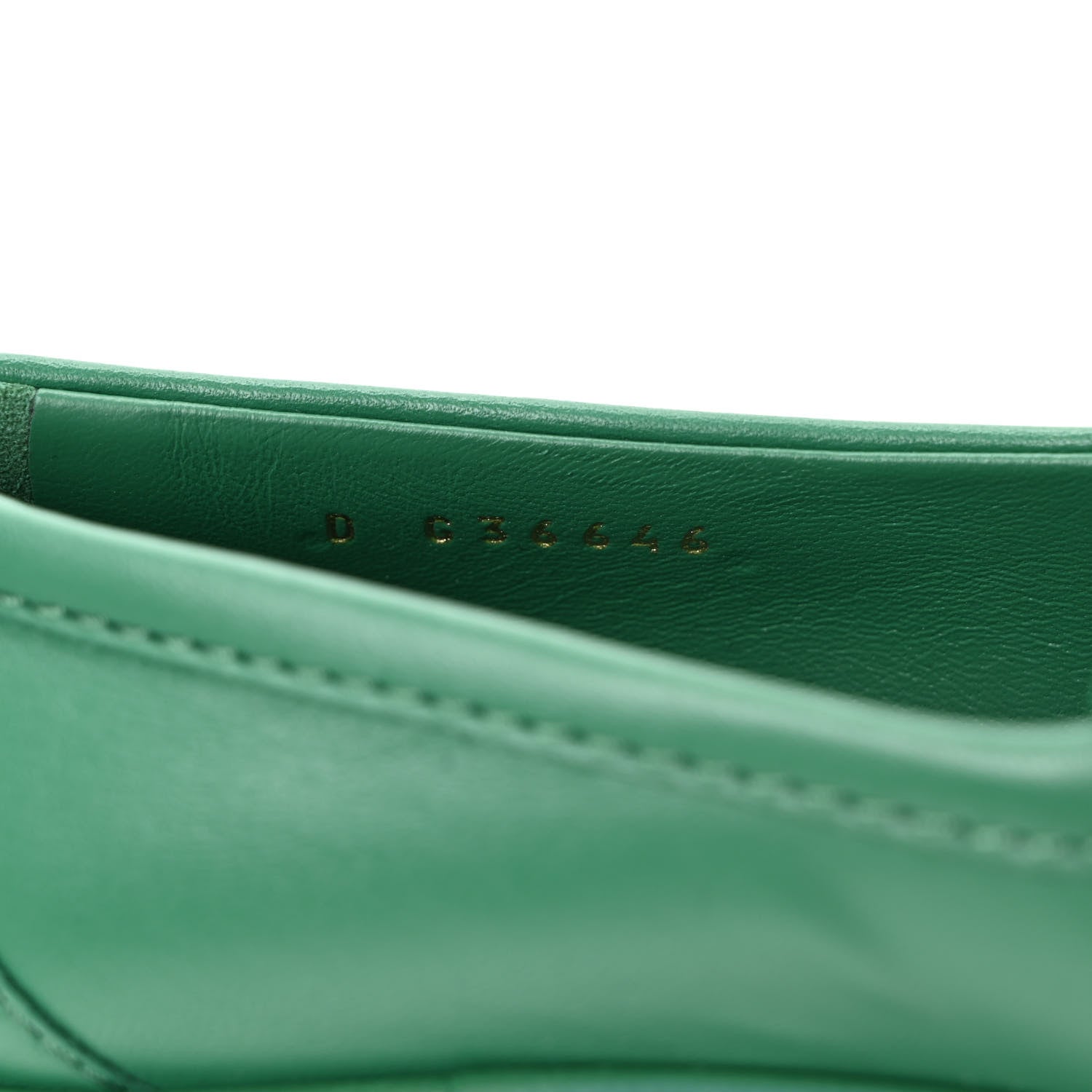 Chanel Lambskin Quilted CC Turnlock Loafers 36.5 Green 8 of 9