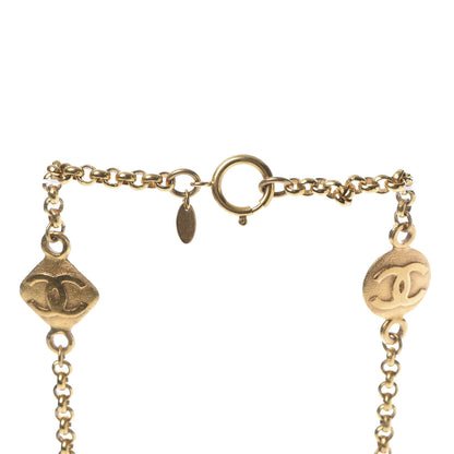 Chanel CC Medallion Chain Necklace Gold 5 of 6